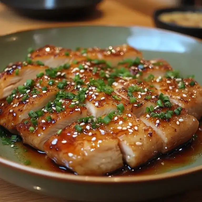 Tataki de poulet à la sauce sésame