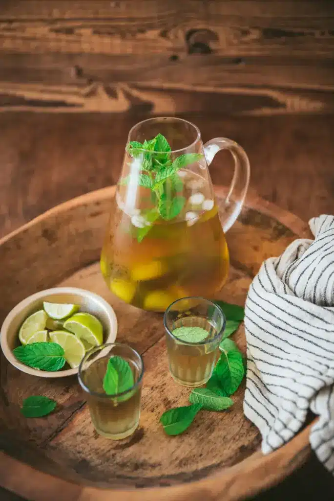 Thé glacé menthe et citron vert {Mojithé} – Recette – Tangerine Zest