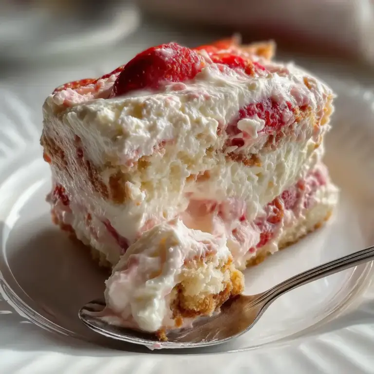 Tiramisu aux fraises maison (sans café – spécial enfants) –