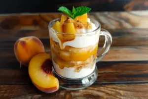Tiramisu aux pêches estival