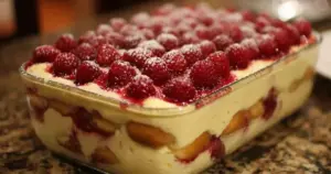 Tiramisu aux Framboises Fraîches