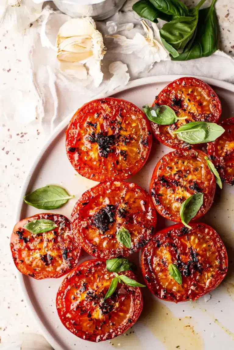 Gegrilde knoflooktomaten – OhMyFoodness