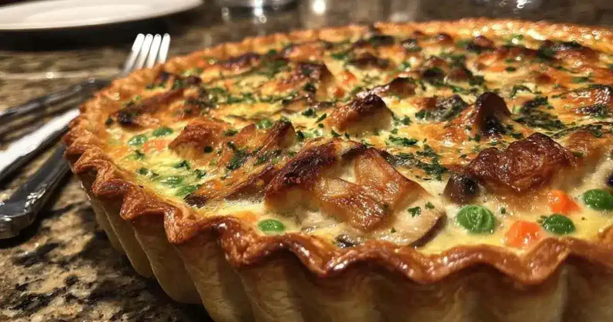 tourte au poulet et aux champignons 2 tourte au poulet et aux champignons