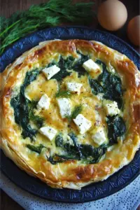 Tourte grecque aux épinards et à la feta