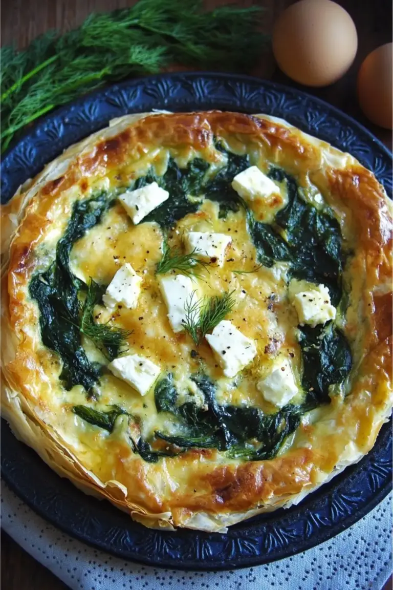 Tourte Grecque Aux Epinards Et A La Feta