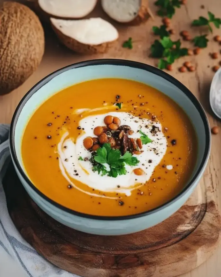 Velouté de Lentilles Corail au Curry