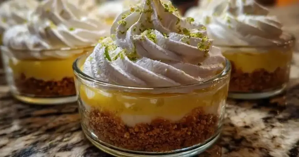 Verrines Façon Tarte au Citron Meringuée