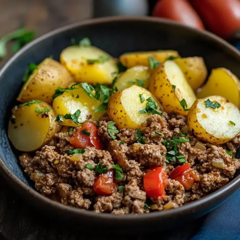 Viande hachée avec pommes de terre